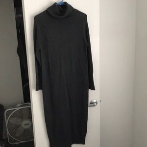 Long winter turtle neck dress